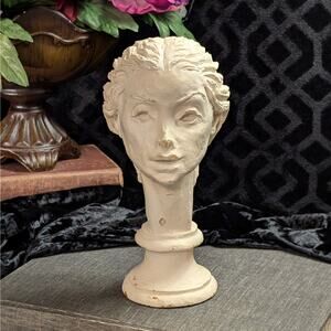 RARE Fred Press Vintage Mid Century Bust Sculpture, Goddess Circe as Child Youth